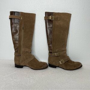 UGG Cydnee Brown Suede Leather Tall Riding Boots size 8.5